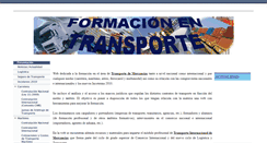 Desktop Screenshot of formacionentransporte.es