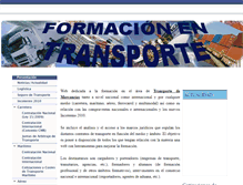 Tablet Screenshot of formacionentransporte.es